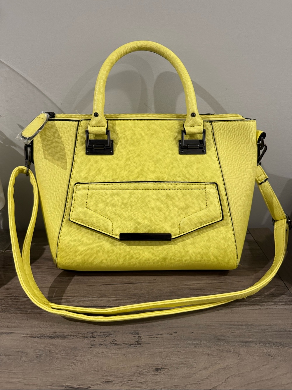 Stylish Yellow Women’s Satchel Handbag